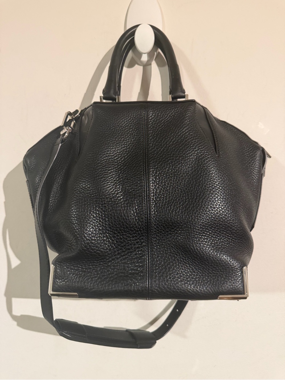 $945 Alexander wang Classic Black Leather Tote Bag - Women